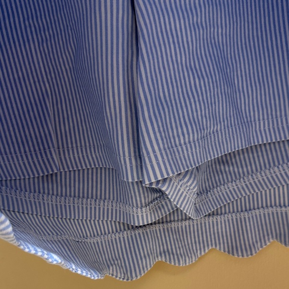 Crown & Ivy Light Blue Striped Mini Skort - Picture 6 of 12